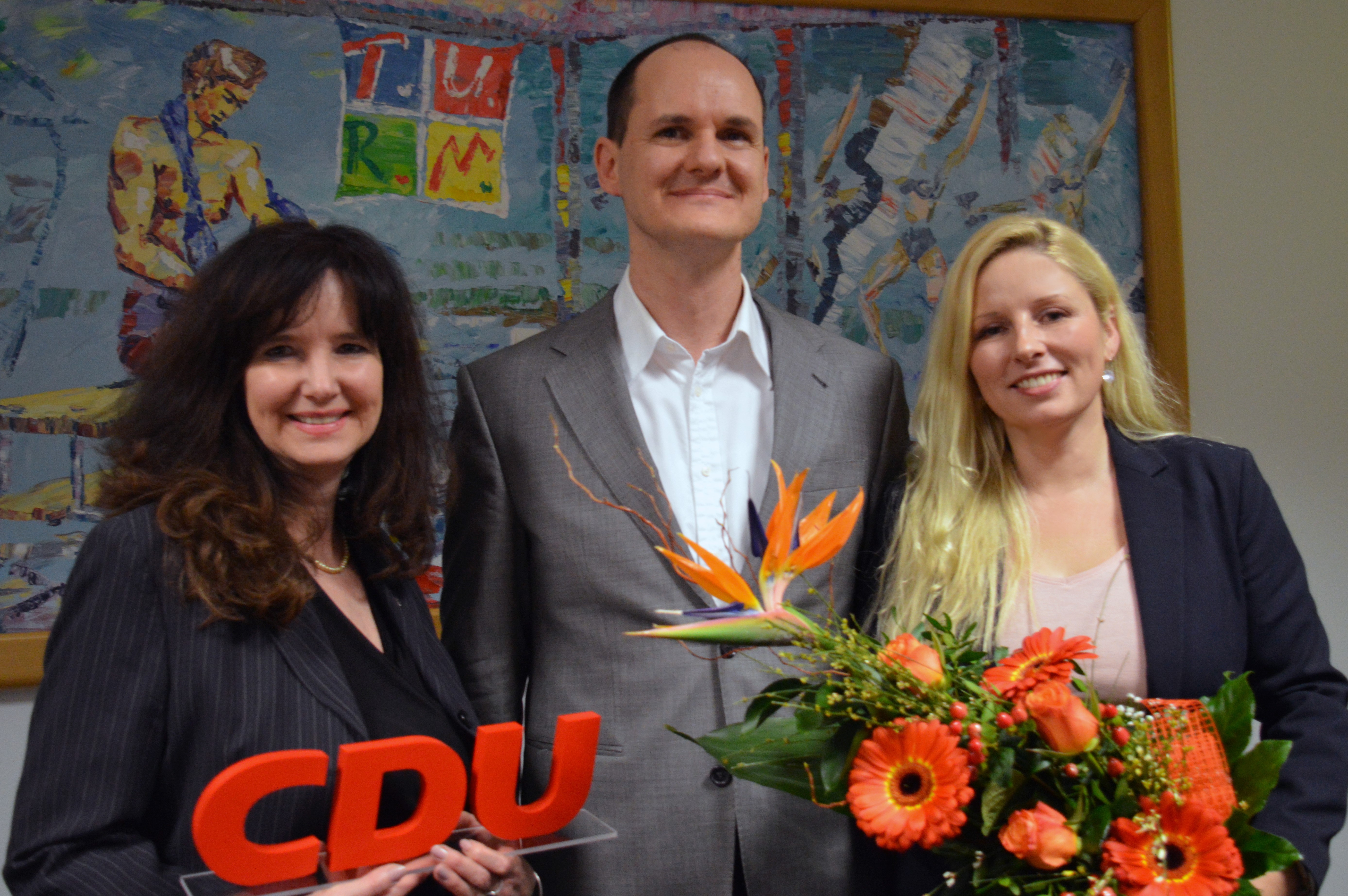 Die neue Spitze der CDU Oranienburg: v.l.n.r. Grit Hrig, Dr. Eckehard Frisch, Nicole Walter-Mundt, Foto: Christian Howe
