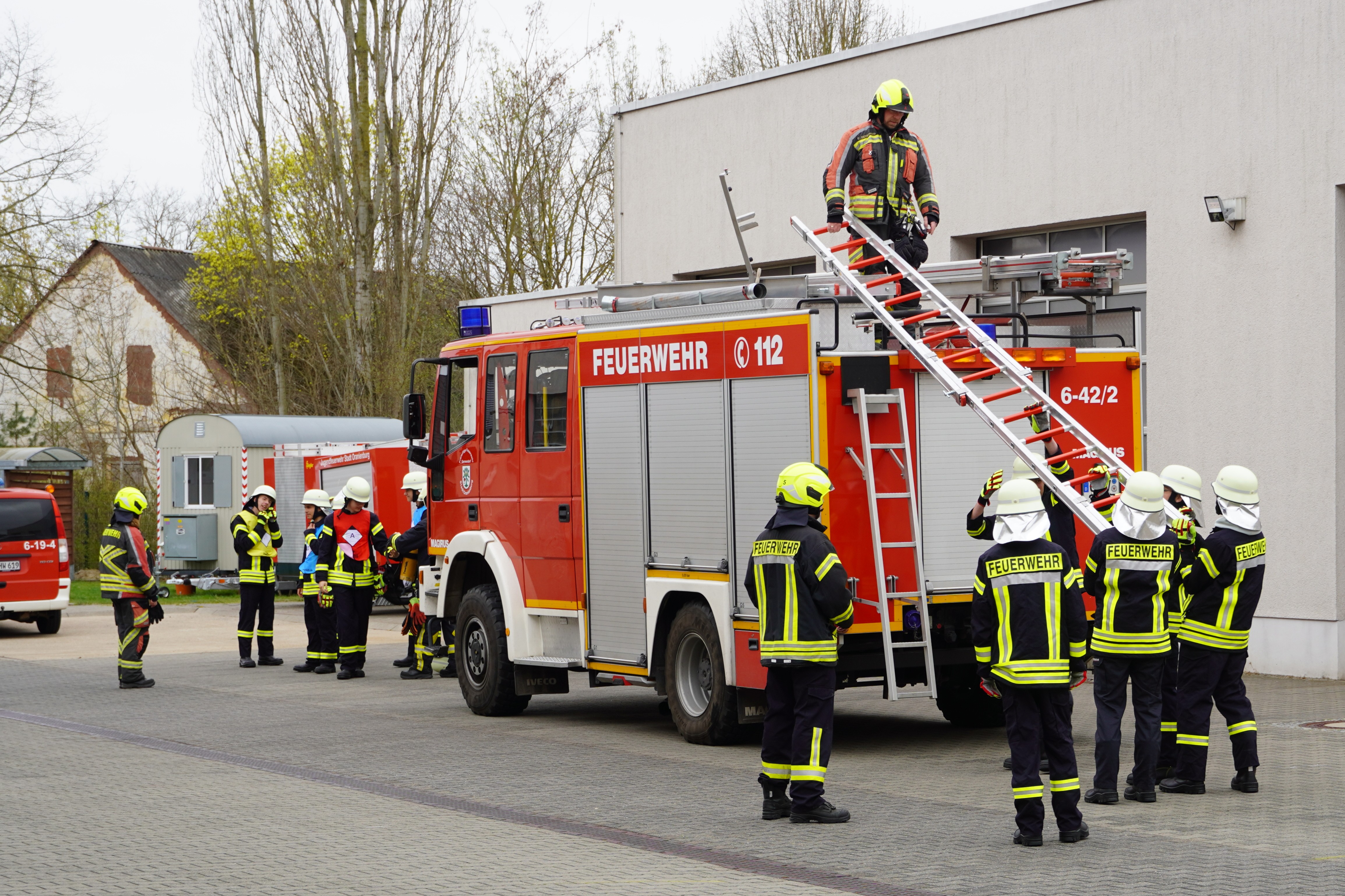 F�rdermittel des Bundes f�r moderne Feuerwachen in Oranienburg, Foto: Christian Howe
